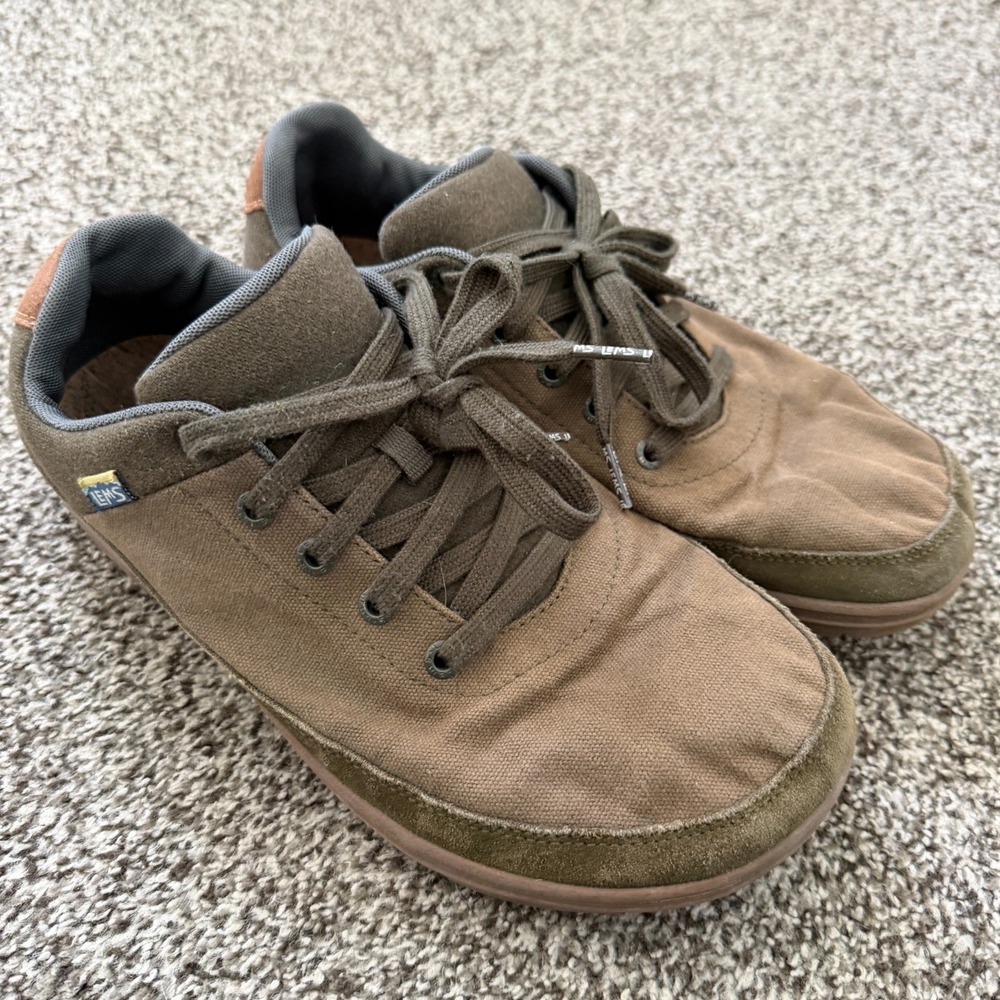 Lems Chillum Shoes Mens Size 10 Green Spruce Lace Up Low Top Casual Sneakers